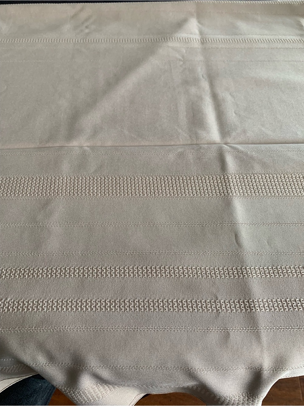 Lovely light brown linen rectangular tablecloth 100”X59”